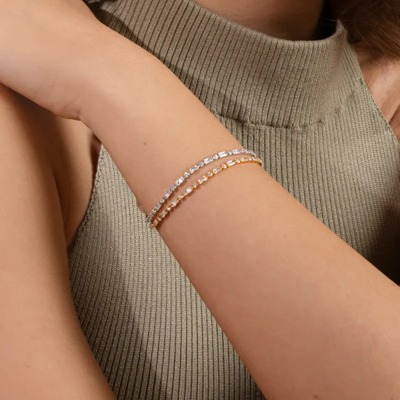 Evelyne Bracelet Gold Crystal 