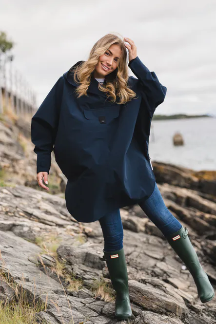 Hovedbilde Bergen Poncho Dark Navy