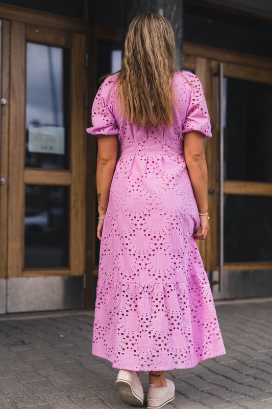 Naya Anglaise Pleat Dress Orchid 