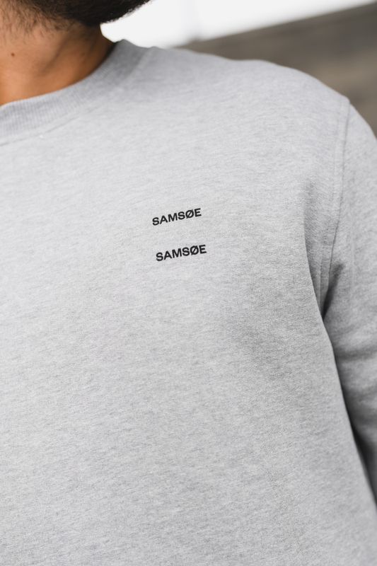 Joel Crew Neck 11414 Grey Melange 