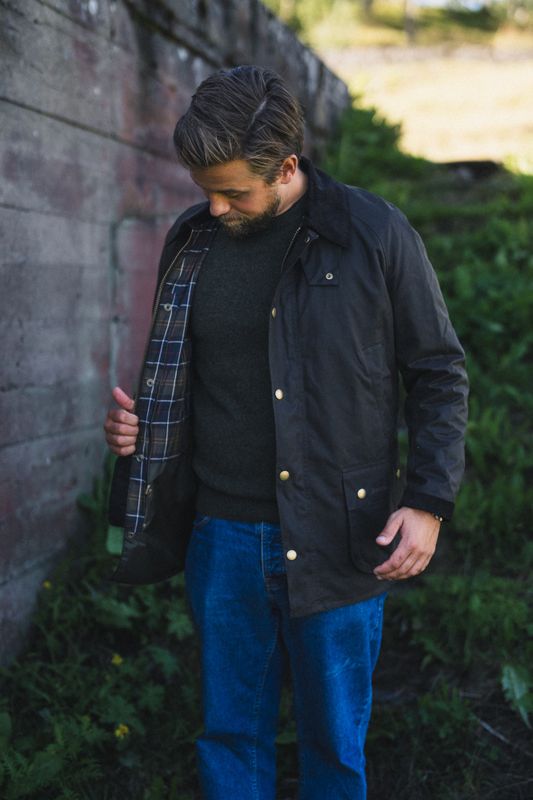 Ashby Wax Jacket Olive 