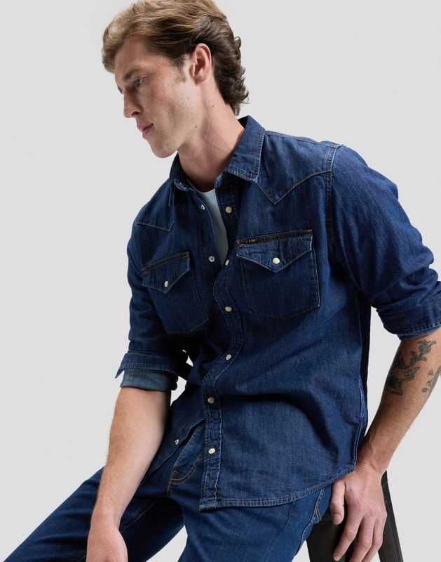 Regular Western Shirt Rinse 