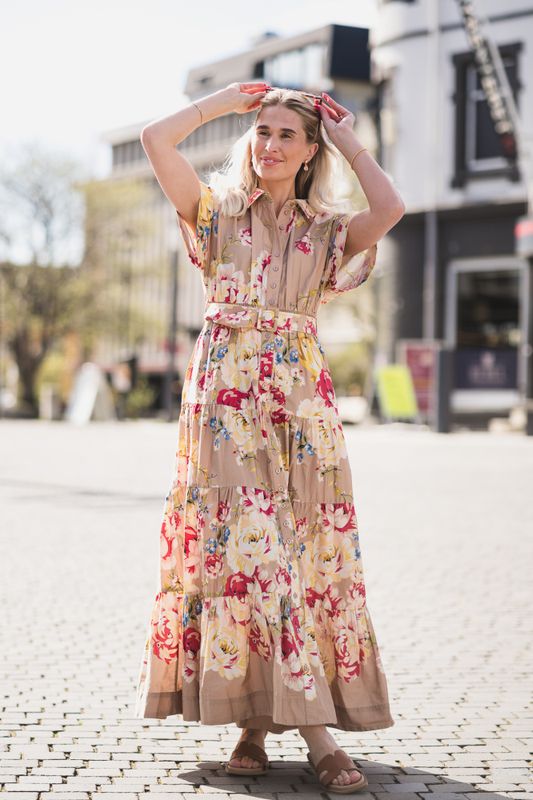 Poplin Shirt Dress Vintage Rosalie