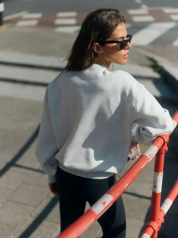 W. All-Star Crewneck Grey Melange W. Black