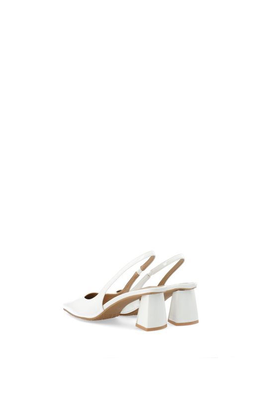 Maralyn Slingback Patent Offwhite 