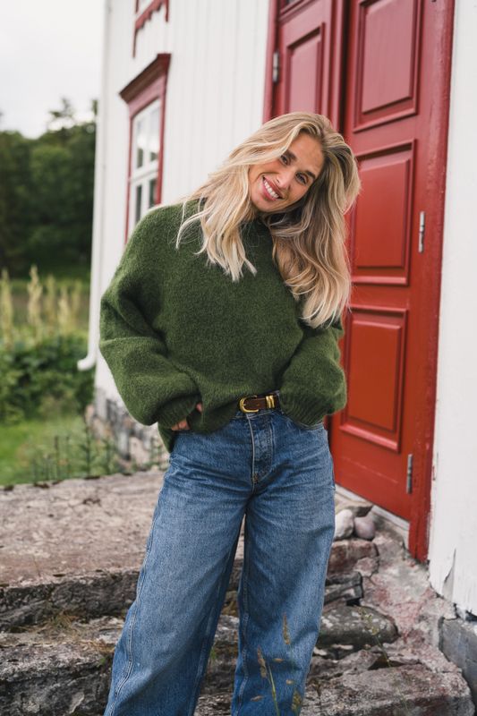 Thea Amalie Pullover Chive Melange 