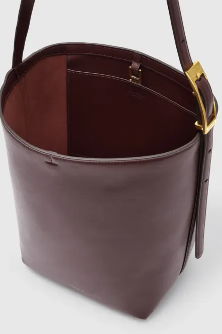 Hovedbilde Elly Bucket Bag Grained Leather Fig Burgundy 