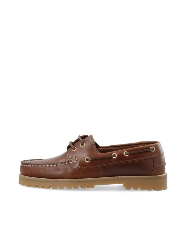 Capri Boat Shoe Pull Up Leather Brown 