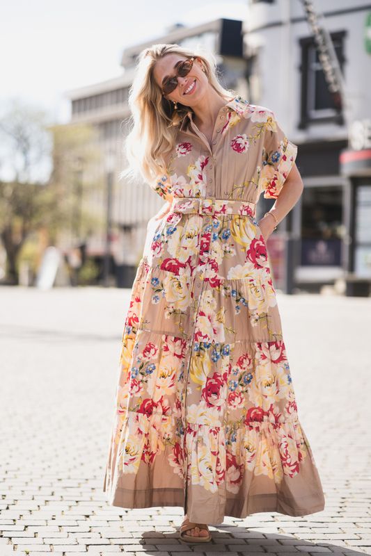 Poplin Shirt Dress Vintage Rosalie