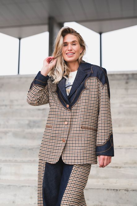 Hovedbilde Houndstooth Blazer Rinse 