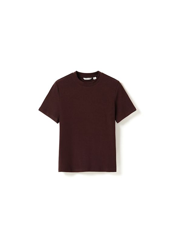 Lidie SS Top Burgundy Melange 