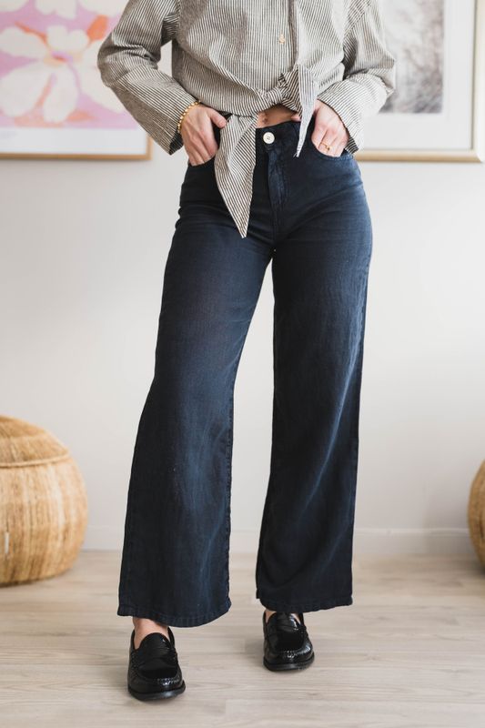 Culotte Linen Summer Navy 