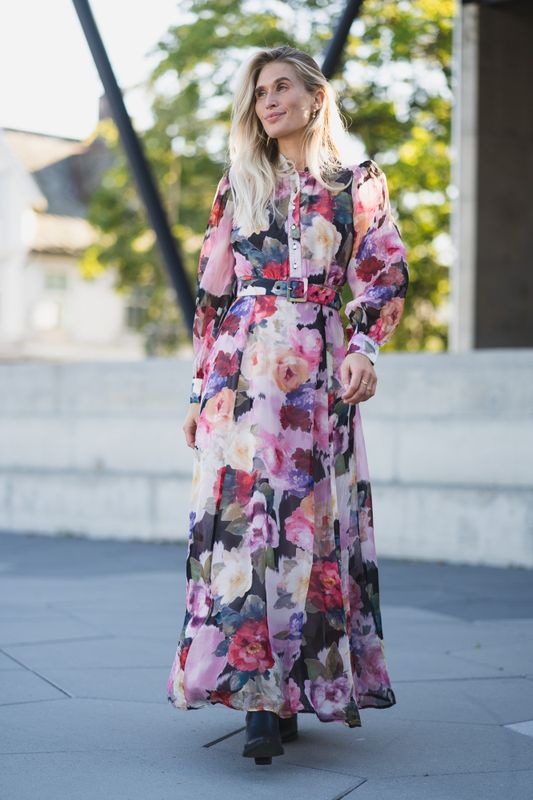 Organza Belt Dress Winter Breeze