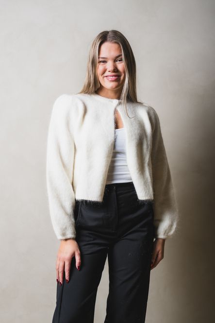 Hovedbilde Amelia Chunky Cardigan Bright White 