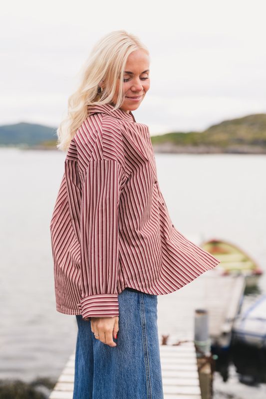 Ida Maja Shirt STP M Rose/Choco T 