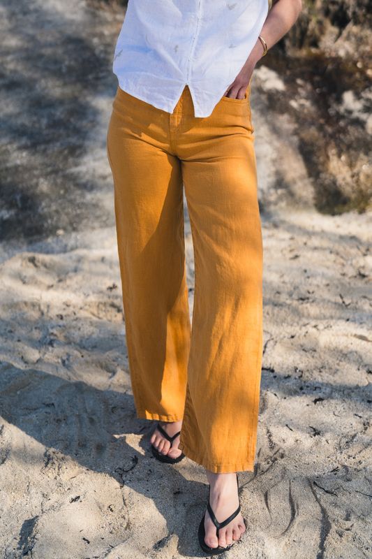 Culotte Linen Colour Topaz