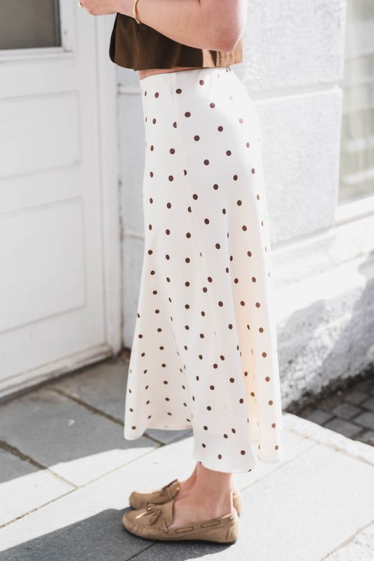 Bovary Dotted Skirt Creme 