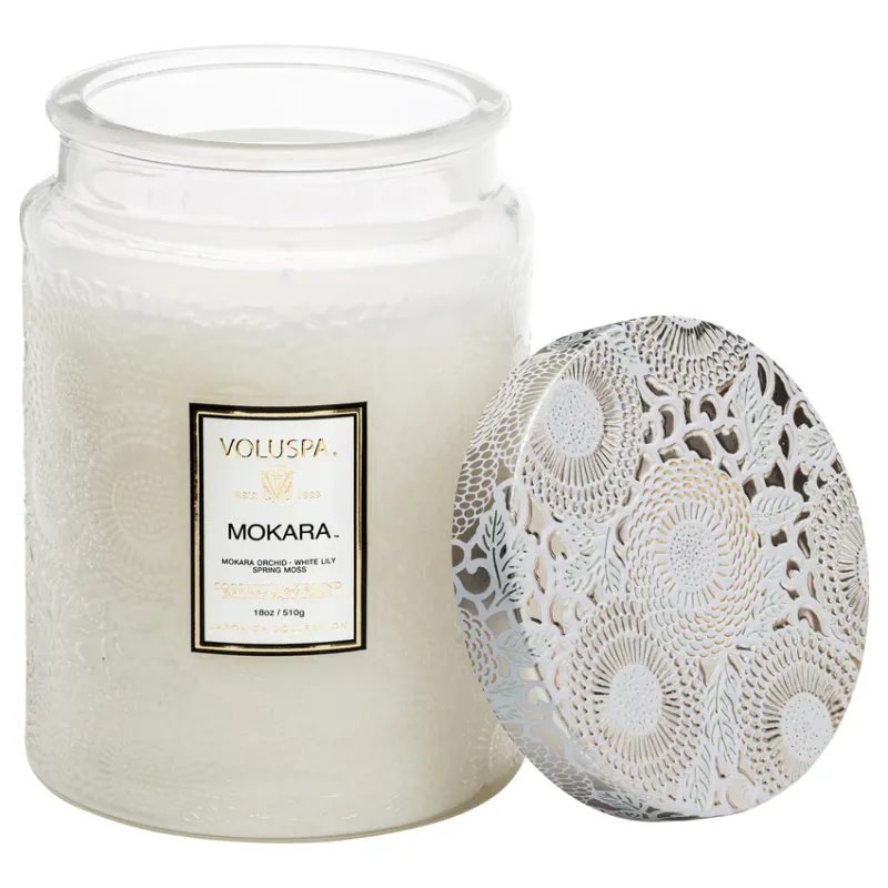 Large Jar Candle Mokara 
