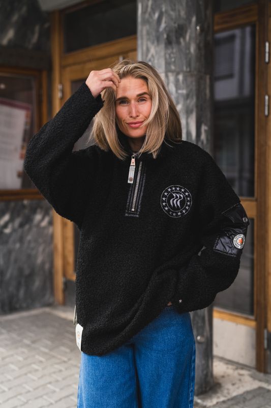 Micky Half Zip Black 
