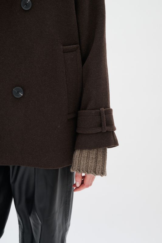 Thora Minona Coat R Chocolate Brown 