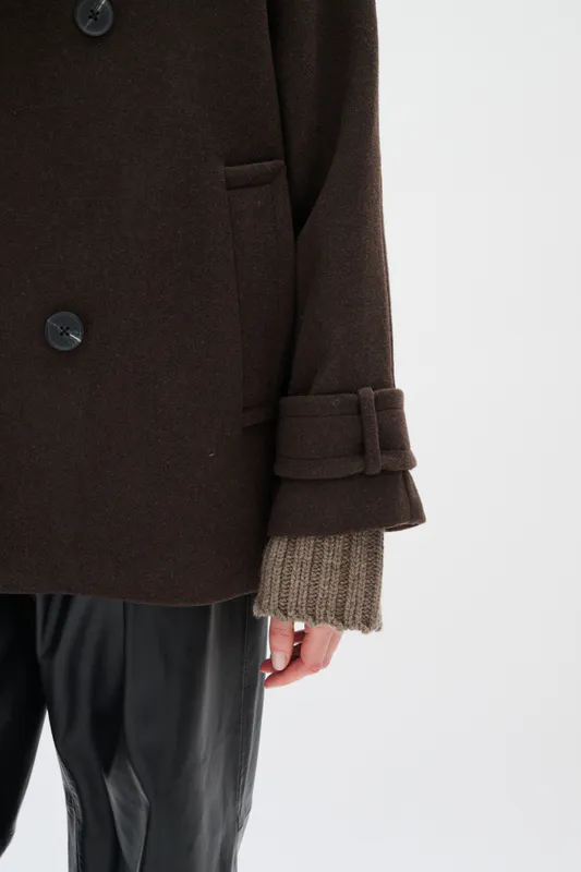 Thora Minona Coat R Chocolate Brown 