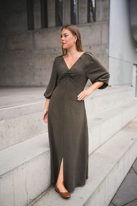 Hovedbilde Meriel Structure Solid Dress Army 