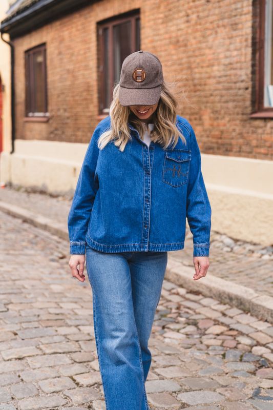 Kylie Blue Shirt Medium Wash Blue Denim 