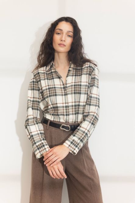Hovedbilde Joan Flannel Shirt Green Check 