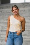 Hovedbilde Florini Big Flower Mesh Top Light Yellow 