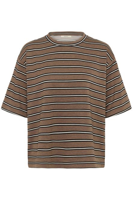 Hovedbilde Pannie Oversize T-Shirt Melange Coffee Quartz ...