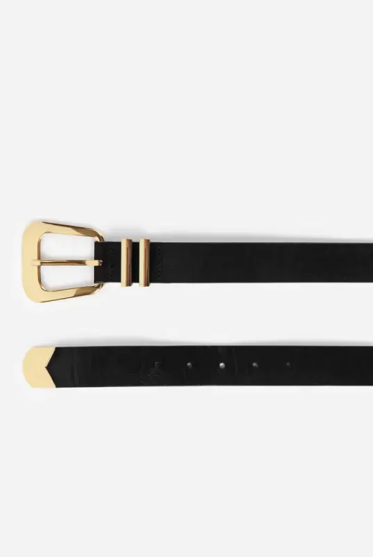 Bennett Belt Black Gold
