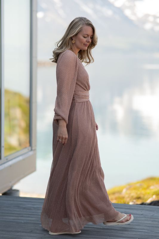 Nomo Glitz Dress Dusty Rose 