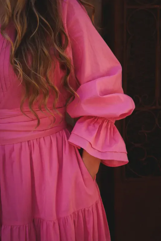 Coco Cotton Dress Pink