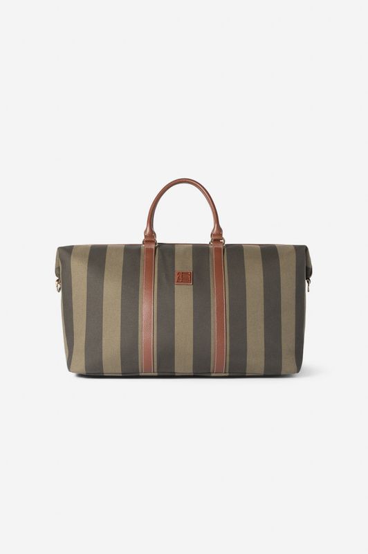 Marlowe Weekend Bag Green Stripe 