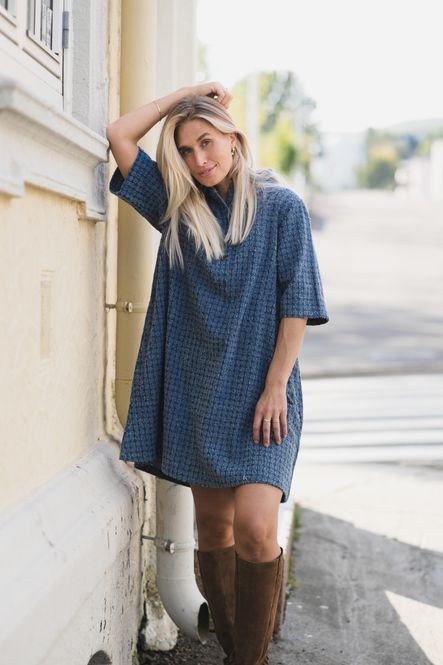 Hovedbilde Ibo 2/4 Dress Mid Blue Wash 