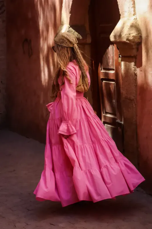 Coco Cotton Dress Pink
