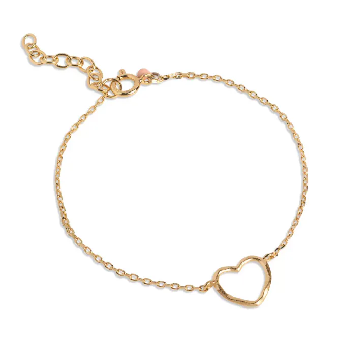 Hovedbilde Organic Heart Bracelet Gold 
