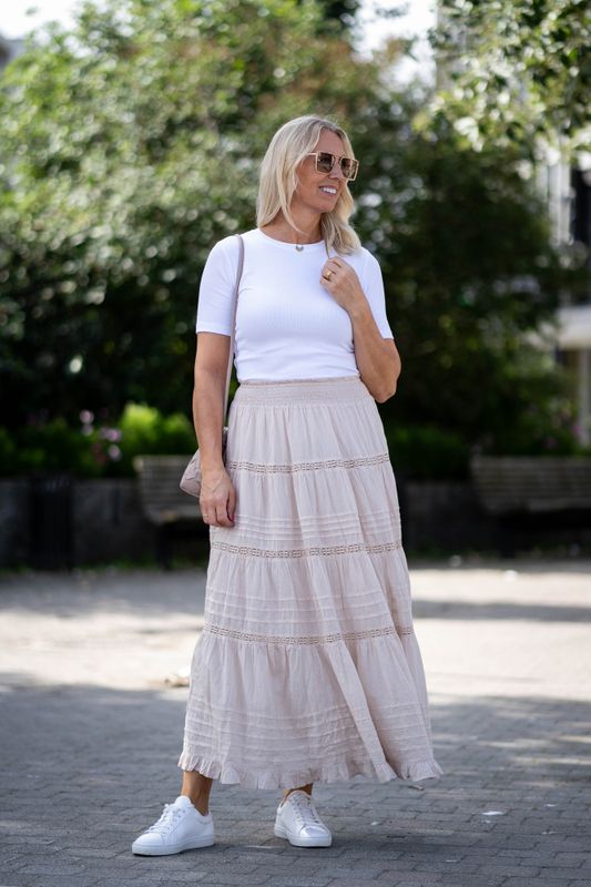 Felicia S Voile Skirt Sand 