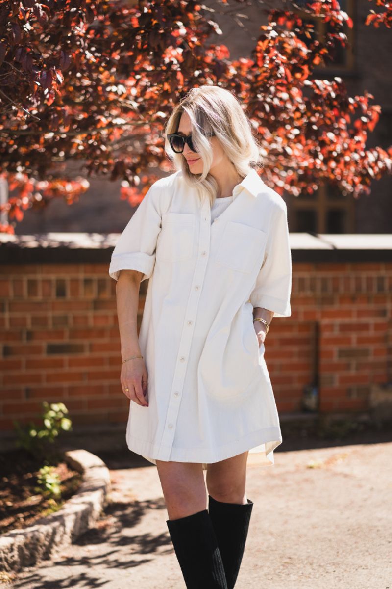 Sardia Dress Eggnog 
