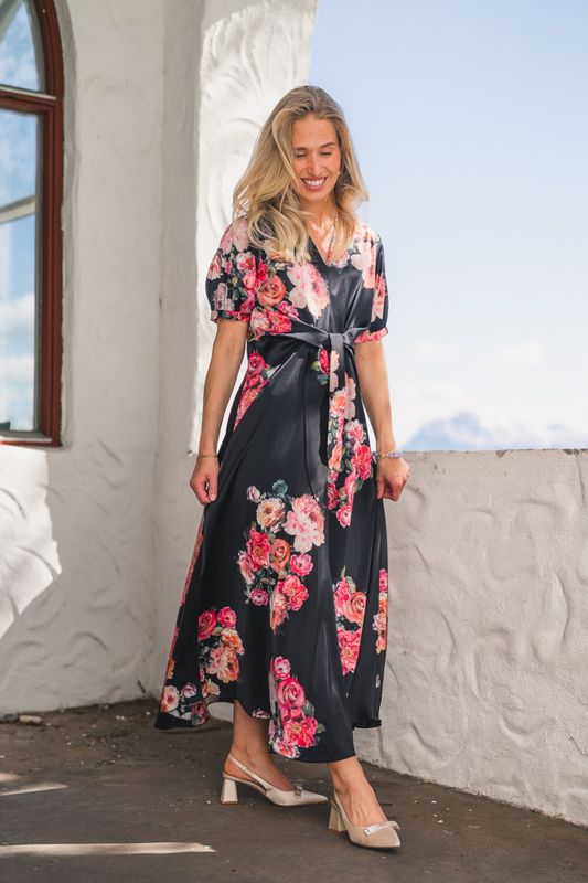 Faye Dress Fiori Noir 
