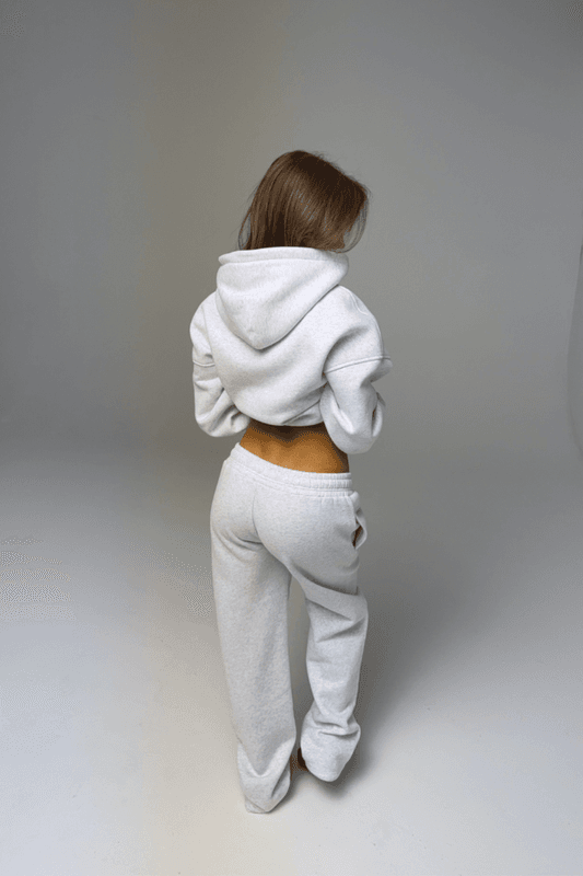 Off Duty Oversized Zip Hoodie Ivy Grey 