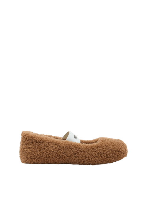 Hovedbilde Shearling Ballerina Cognac 