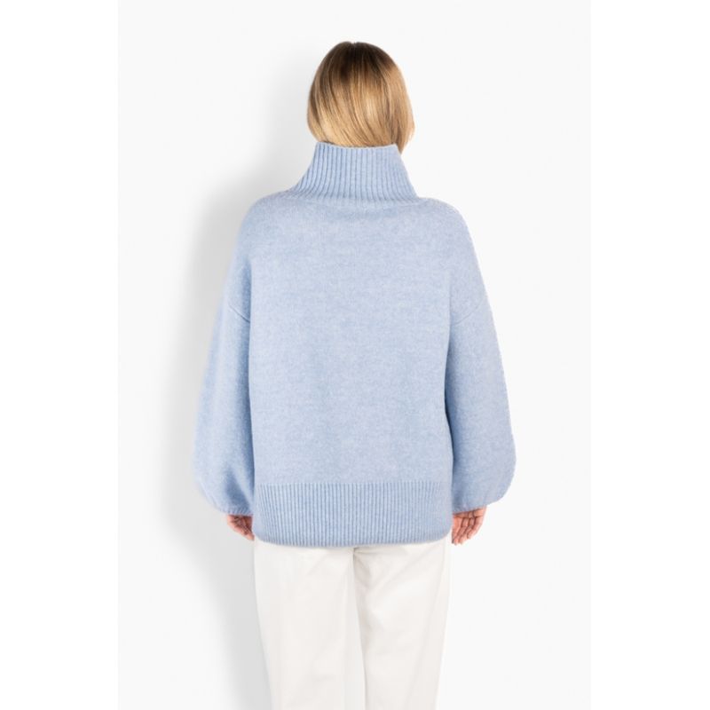 Fam Patch Short Sweater Skyway 