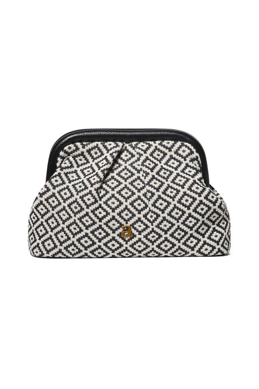 Jacquard Clutch Black Combo 
