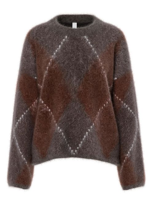 Hovedbilde Argy LS Mohair Blend Knit Pullover Coffee Bean ...