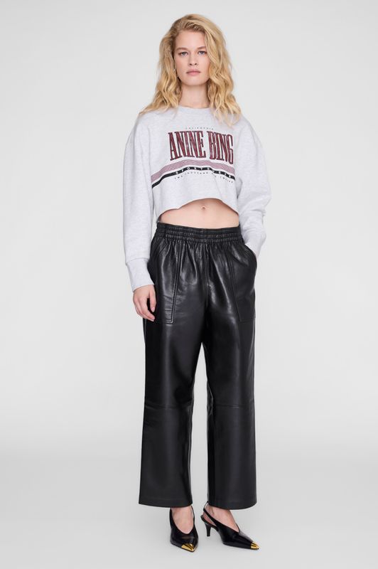 Sporty Cropped Sweatshirt Heather Grey 