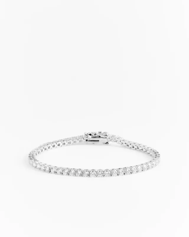 Tennis Bracelet Silver 2 mm 