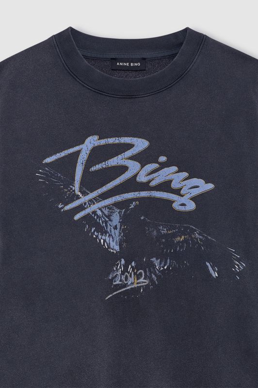 Spencer Sweatshirt Eagle Washed Black 