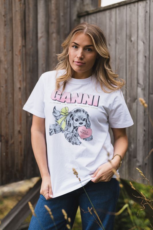 Basic Cotton Jersey Puppy Bright White 