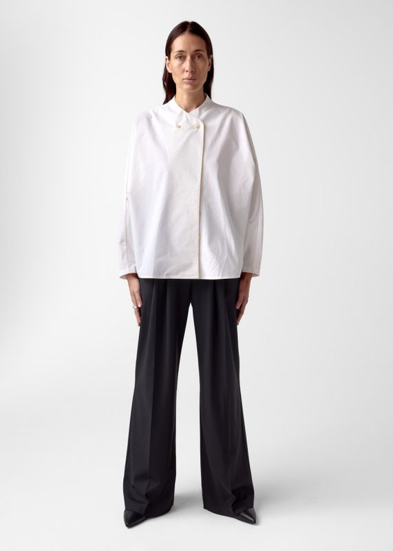 Nadia Poplin Shirt White 